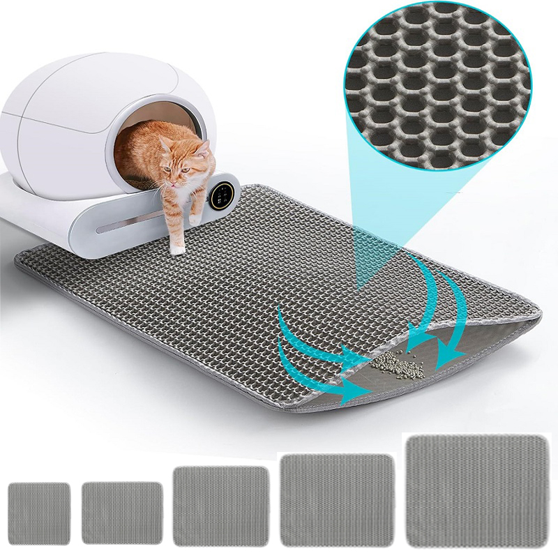 Cat Litter Mat Double Layer Waterproof - Büyük Boy Kedi Tuvaleti Paspası Su