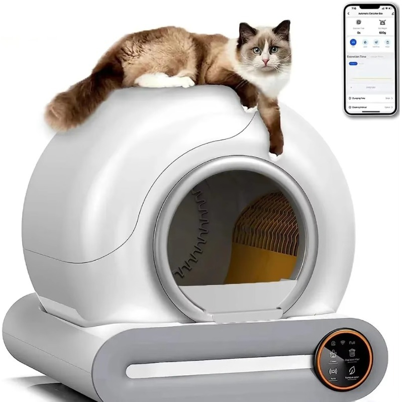 Smart Cat Litter Box Wifi App Control - Akıllı Kendi Kendini Temizleyen Kedi Tuvaleti,