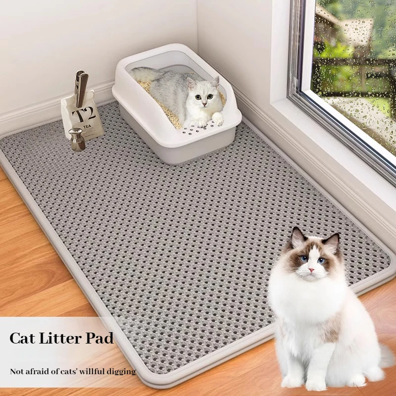 Cat Litter Mat Double Layer Waterproof - Kediler Kumu Mat Çift Katmanlı EVA