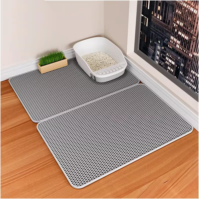 Cat Litter Mat Double Layer Waterproof - Kedi kumu matı çift katmanlı Pet