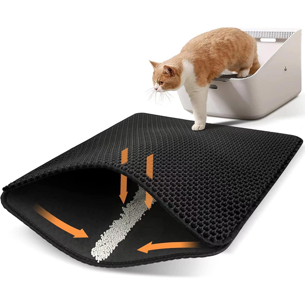 Cat Litter Mat Double Layer Waterproof - Kedi Tuvaleti Matı Çift Katmanlı Petek