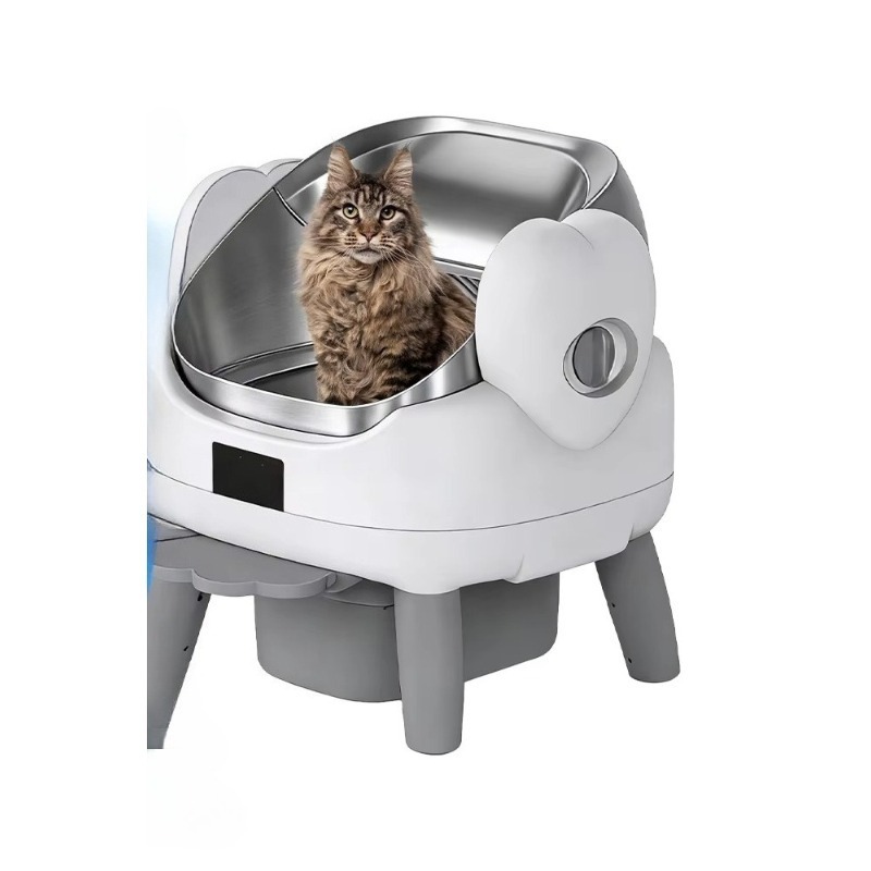 Smart Cat Litter Box Wifi App Control - STLF Açık Akıllı Kendi Kendini Temizleyen