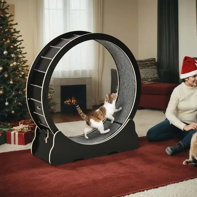 Cat Running Wheel Exercise Treadmill - 43,3 İnç Büyük Kedi Egzersiz Çarkı,