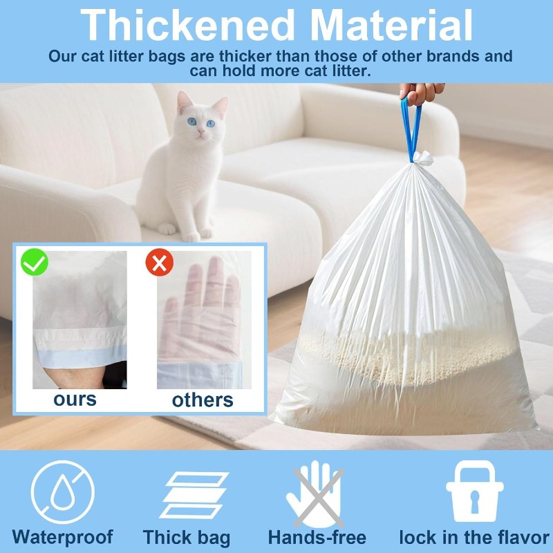 Automatic Litter Box Waste Bag Liner - Otomatik Kedi Tuvaleti İçin Kedi Kumu