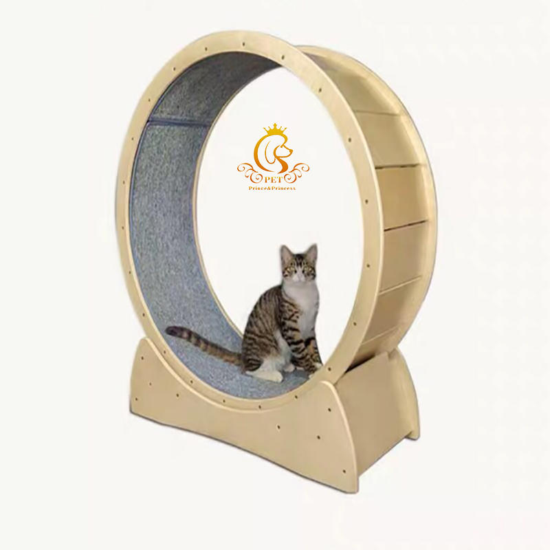 Cat Running Wheel Exercise Treadmill - EUR PET Ahşap Çerçeveli Çok Katmanlı