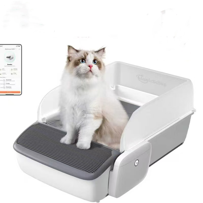 Self Cleaning Cat Litter Box Automatic - El Kullanımlıksız Otomatik Temizlemeli Kedi Tuvaleti,