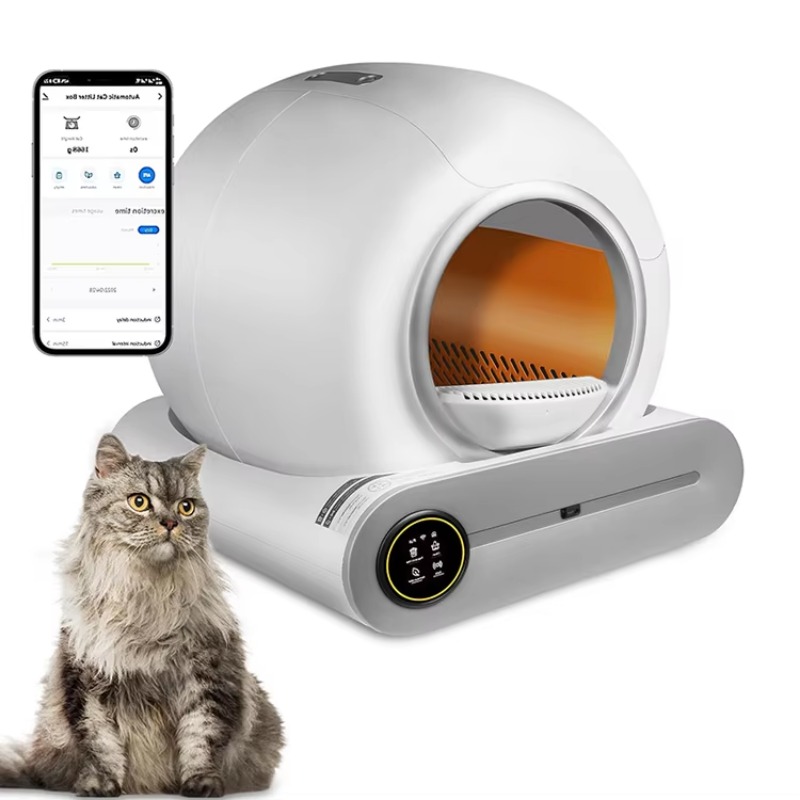 Yeni Moda Tasarım Düşük Sesli  - Smart Cat Litter Box Wifi App Control incelemesi ve fiyatı