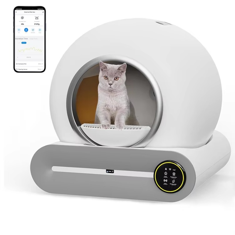 Yeni Moda Tasarım Düşük Sesli  - Smart Cat Litter Box Wifi App Control incelemesi ve fiyatı