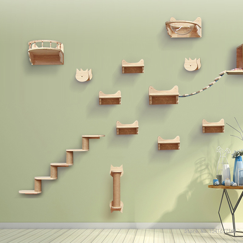 Duvara Monte Kedi Hamak Yatağı - Cat Wall Climbing Shelves Hammock Wooden incelemesi ve fiyatı