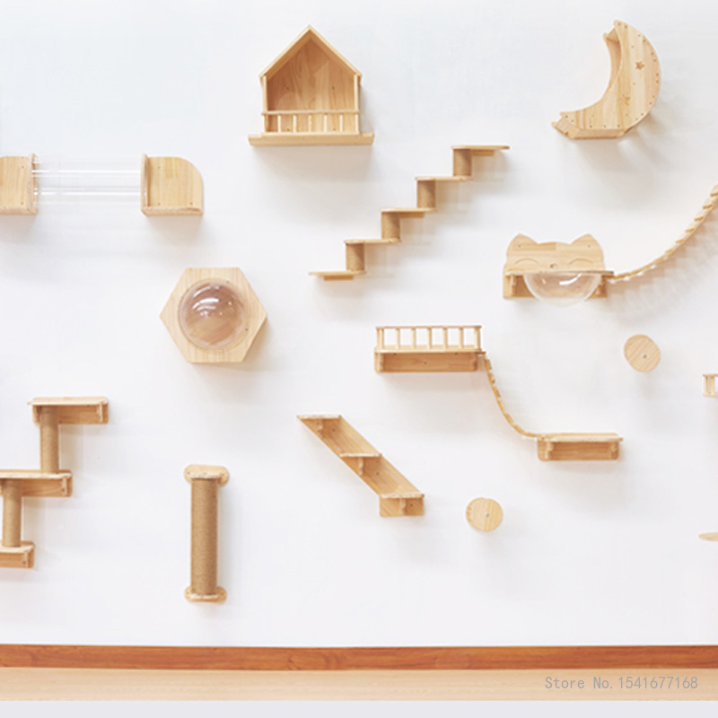 Duvara Monte Kedi Hamak Yatağı - Cat Wall Climbing Shelves Hammock Wooden incelemesi ve fiyatı