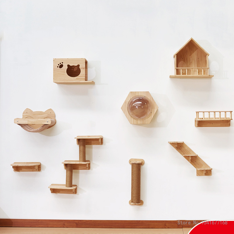 Duvara Monte Kedi Hamak Yatağı - Cat Wall Climbing Shelves Hammock Wooden incelemesi ve fiyatı
