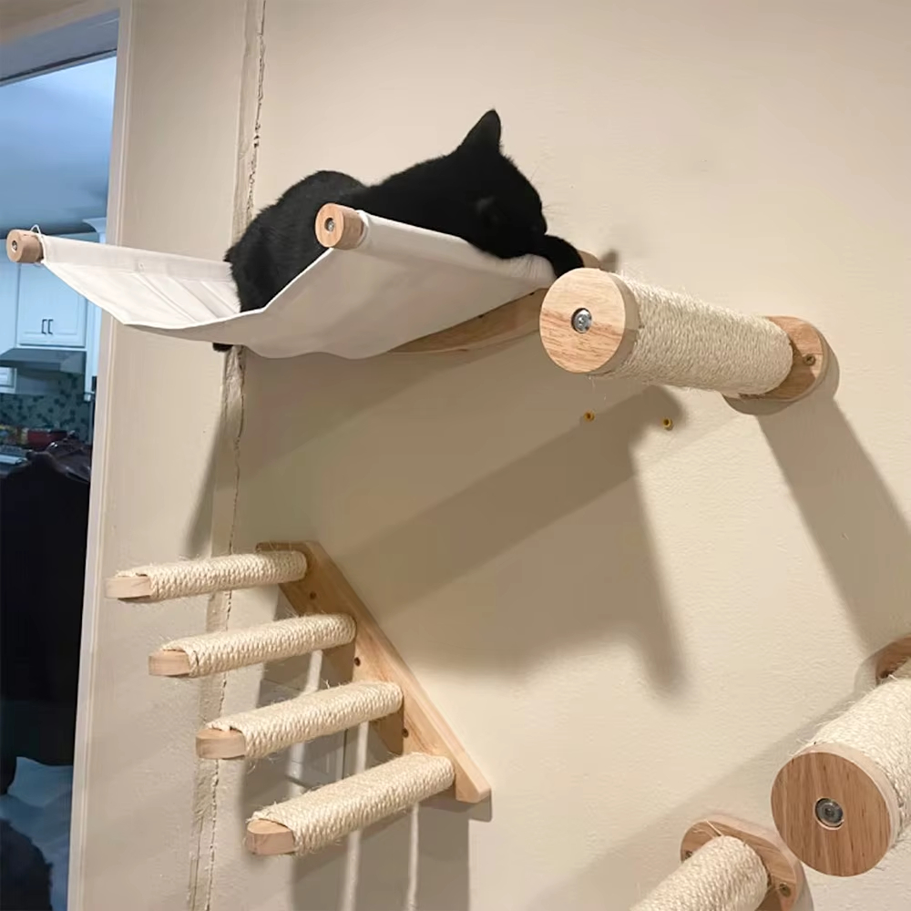 Kedi Tırmanma Rafı, Kedi Hamak - Cat Wall Climbing Shelves Hammock Wooden incelemesi ve fiyatı