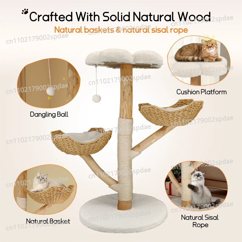 Modern Kapalı Kedi Ağacı Aktiv - Cat Scratching Post Sisal Tree Tower incelemesi ve fiyatı