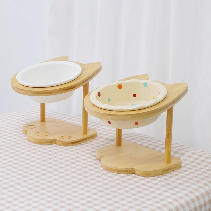 Sevimli Yükseltilmiş Eğimli Ke - Elevated Ceramic Cat Bowls Tilted Food incelemesi ve fiyatı