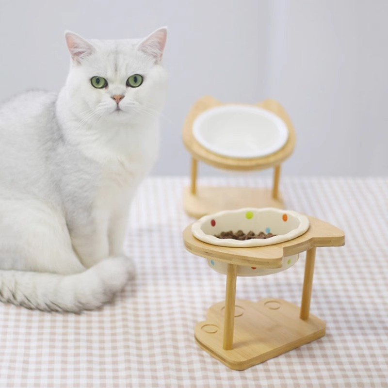 Sevimli Yükseltilmiş Eğimli Ke - Elevated Ceramic Cat Bowls Tilted Food incelemesi ve fiyatı