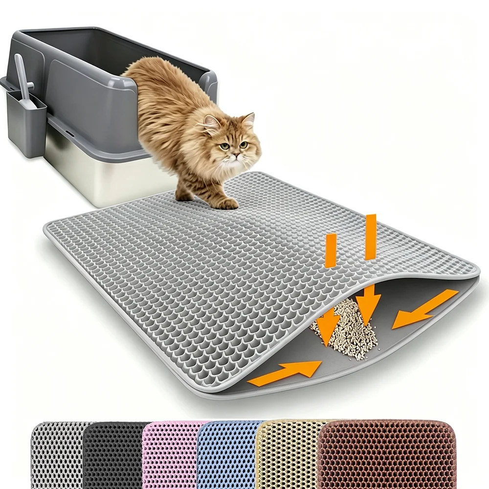3 Boyutlu, Çift Katmanlı, Kaym - Cat Litter Mat Double Layer Waterproof incelemesi ve fiyatı
