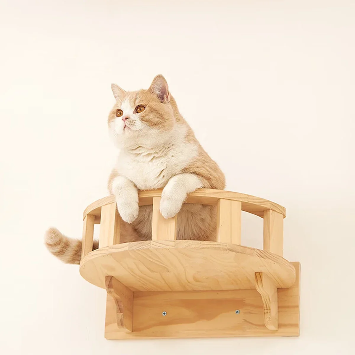 Duvara Monte Edilebilen Kedi R - Cat Wall Climbing Shelves Hammock Wooden incelemesi ve fiyatı