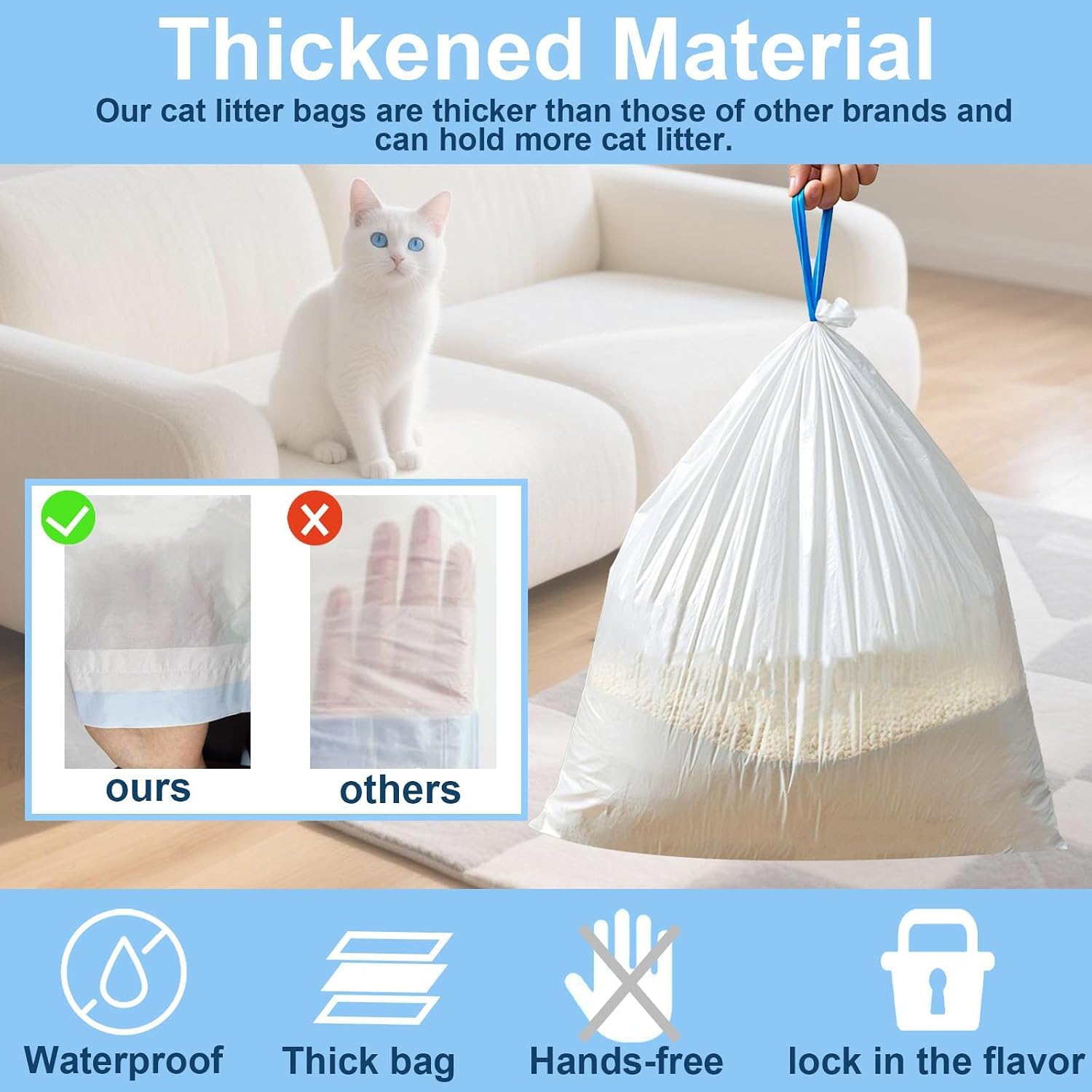 6 adet RollsPet kedi kaka torb - Automatic Litter Box Waste Bag Liner incelemesi ve fiyatı