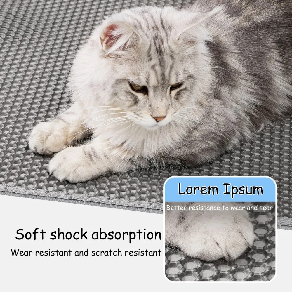 Yıkanabilir Kaymaz Kedi Tuvale - Cat Litter Mat Double Layer Waterproof incelemesi ve fiyatı