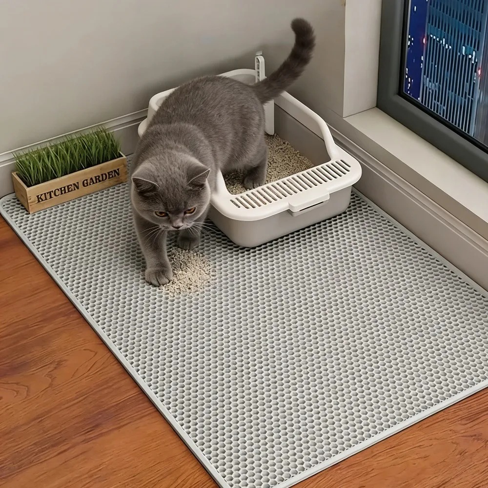 Yıkanabilir Kaymaz Kedi Tuvale - Cat Litter Mat Double Layer Waterproof incelemesi ve fiyatı