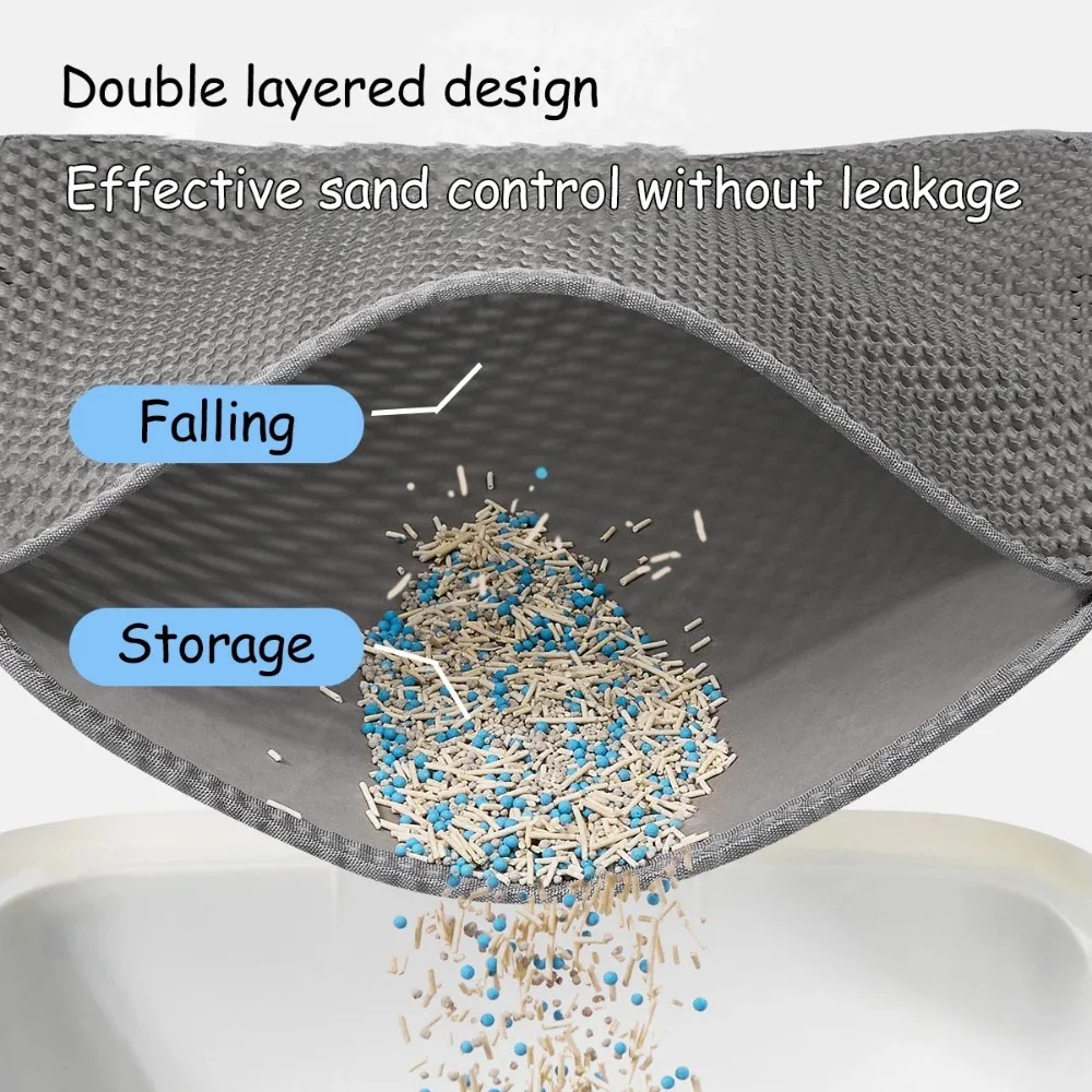 Yıkanabilir Kaymaz Kedi Tuvale - Cat Litter Mat Double Layer Waterproof incelemesi ve fiyatı