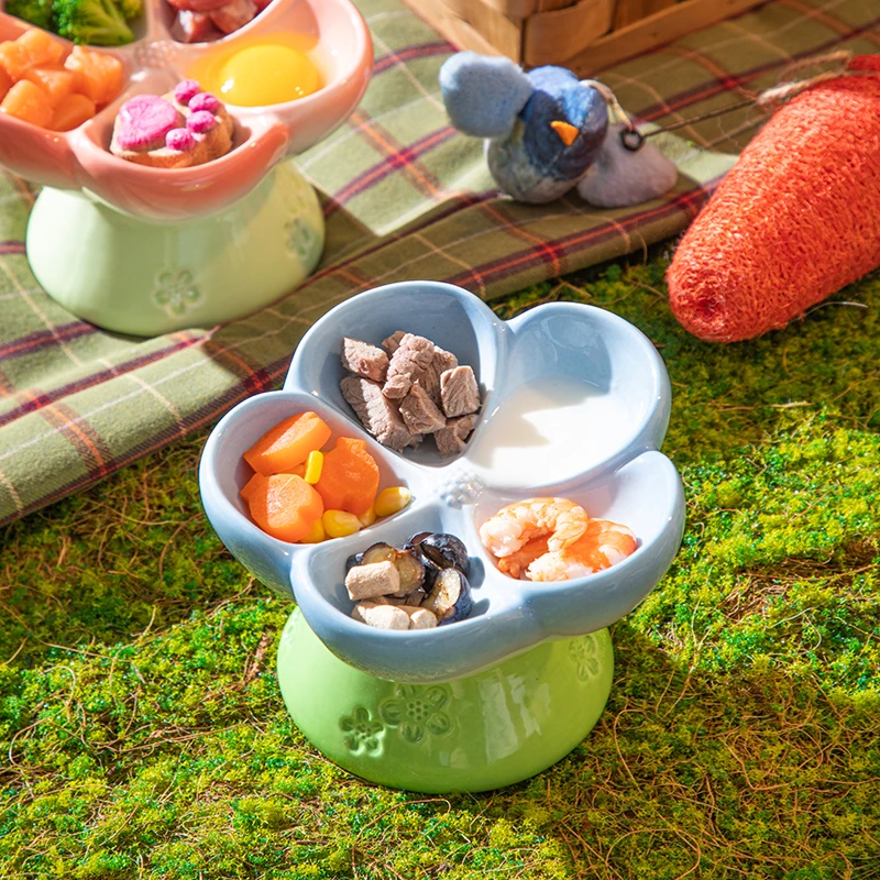 Yüksek Seramik Evcil Hayvan Ma - Elevated Ceramic Cat Bowls Tilted Food incelemesi ve fiyatı
