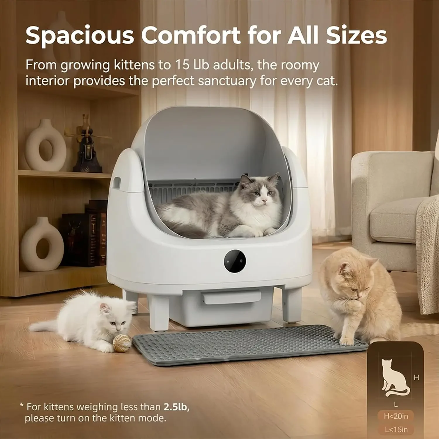 Otomatik Kedi Tuvaleti, Birden - Self Cleaning Cat Litter Box Automatic incelemesi ve fiyatı