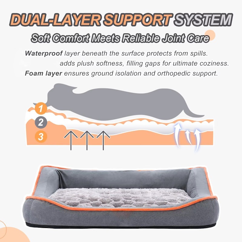 Özelleştirilmiş su geçirmez yı - Orthopedic Memory Foam Dog Bed Washable incelemesi ve fiyatı