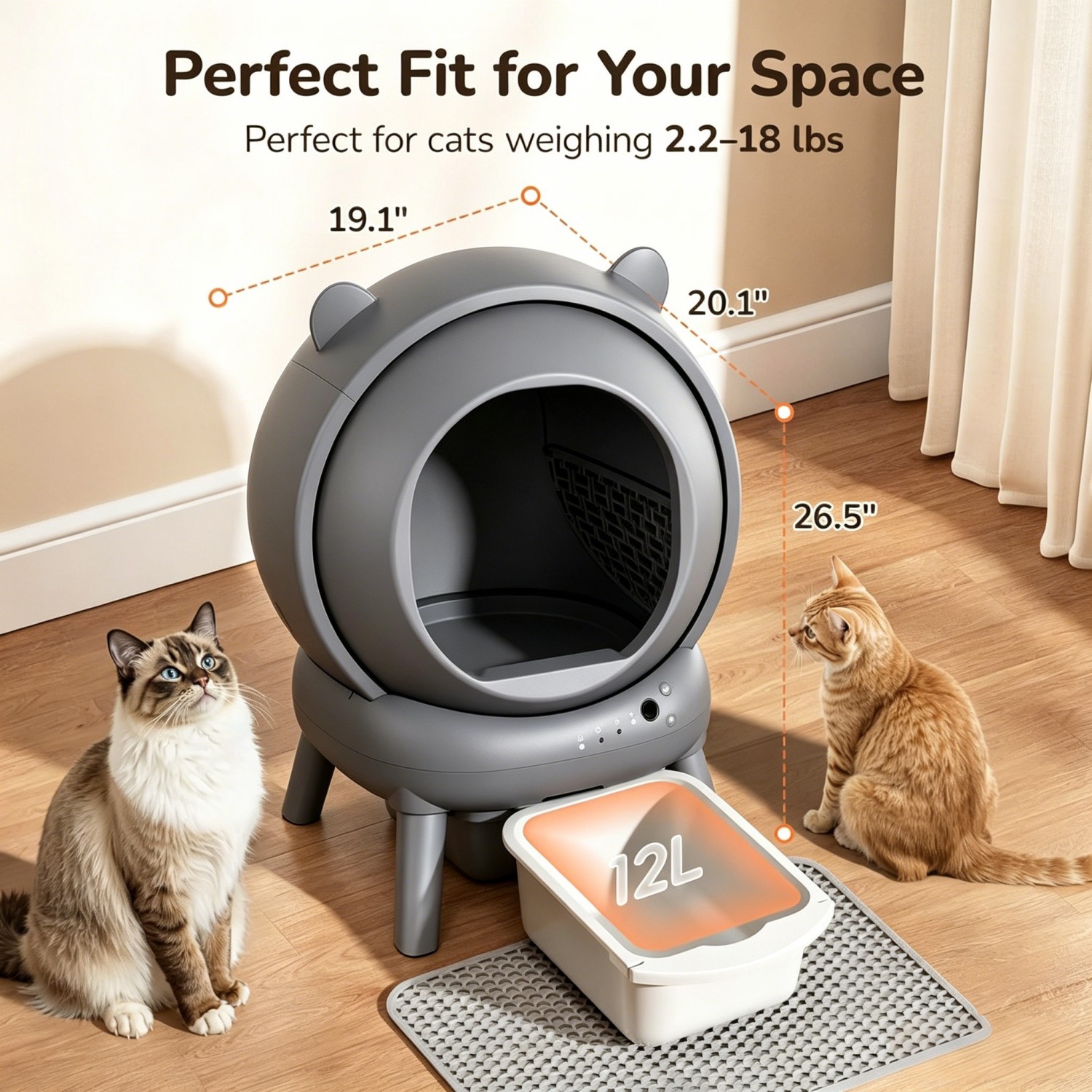 Cumrige Akıllı Uygulama Kontro - Self Cleaning Cat Litter Box Automatic incelemesi ve fiyatı