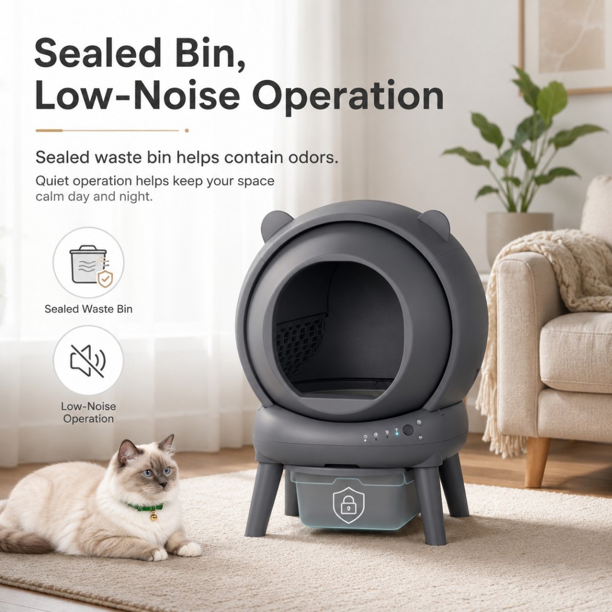 Cumrige Akıllı Uygulama Kontro - Self Cleaning Cat Litter Box Automatic incelemesi ve fiyatı