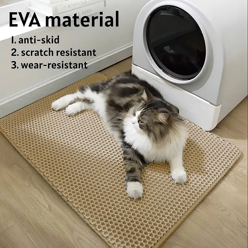 Evcil Kedi Kumu Matı, Su Geçir - Cat Litter Mat Double Layer Waterproof incelemesi ve fiyatı
