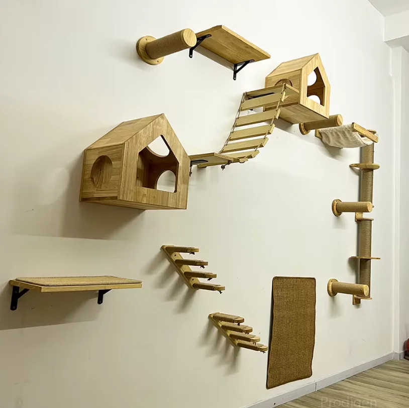 Duvara Monte Edilen Tırmanma R - Cat Wall Climbing Shelves Hammock Wooden incelemesi ve fiyatı