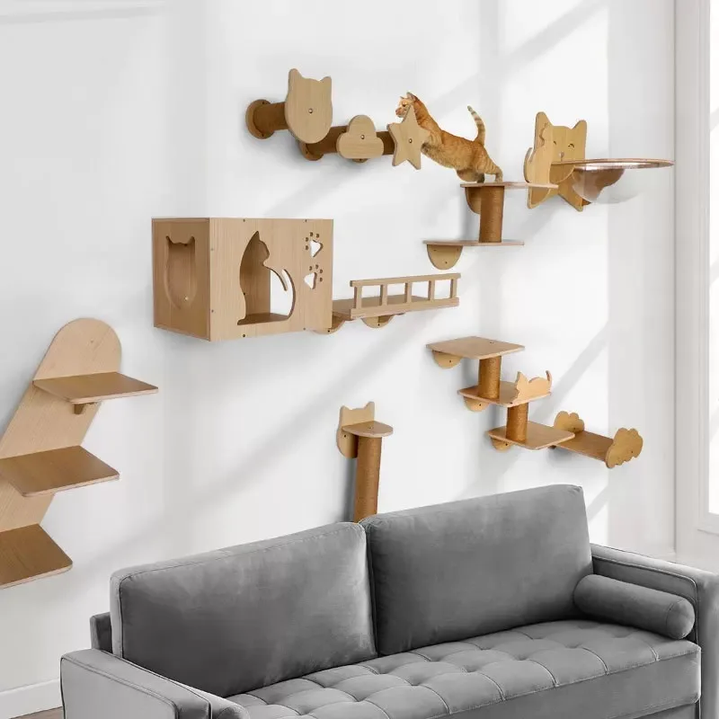 Duvara Monte Edilen Tırmanma R - Cat Wall Climbing Shelves Hammock Wooden incelemesi ve fiyatı