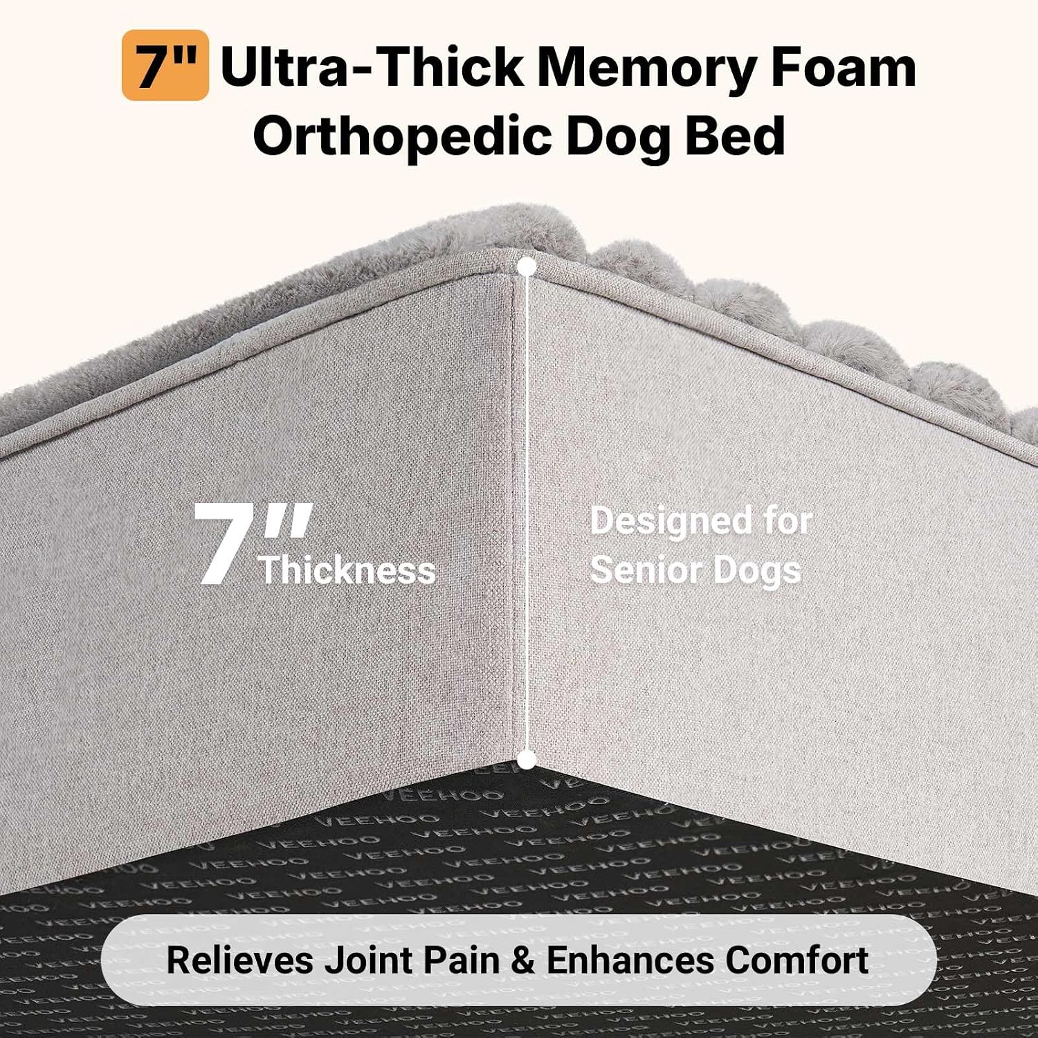 Yaşlı Köpekler İçin Ortopedik  - Orthopedic Memory Foam Dog Bed Washable incelemesi ve fiyatı