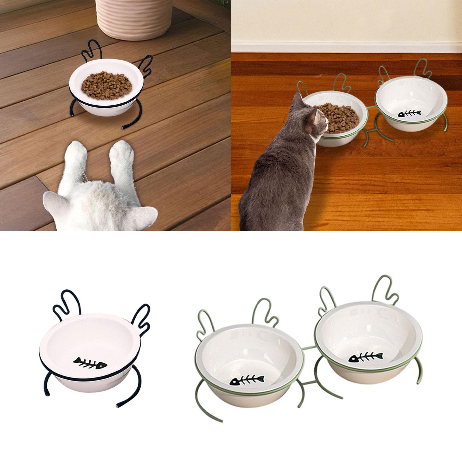 Yükseltilmiş Kedi Mama Kabı, E - Elevated Ceramic Cat Bowls Tilted Food incelemesi ve fiyatı