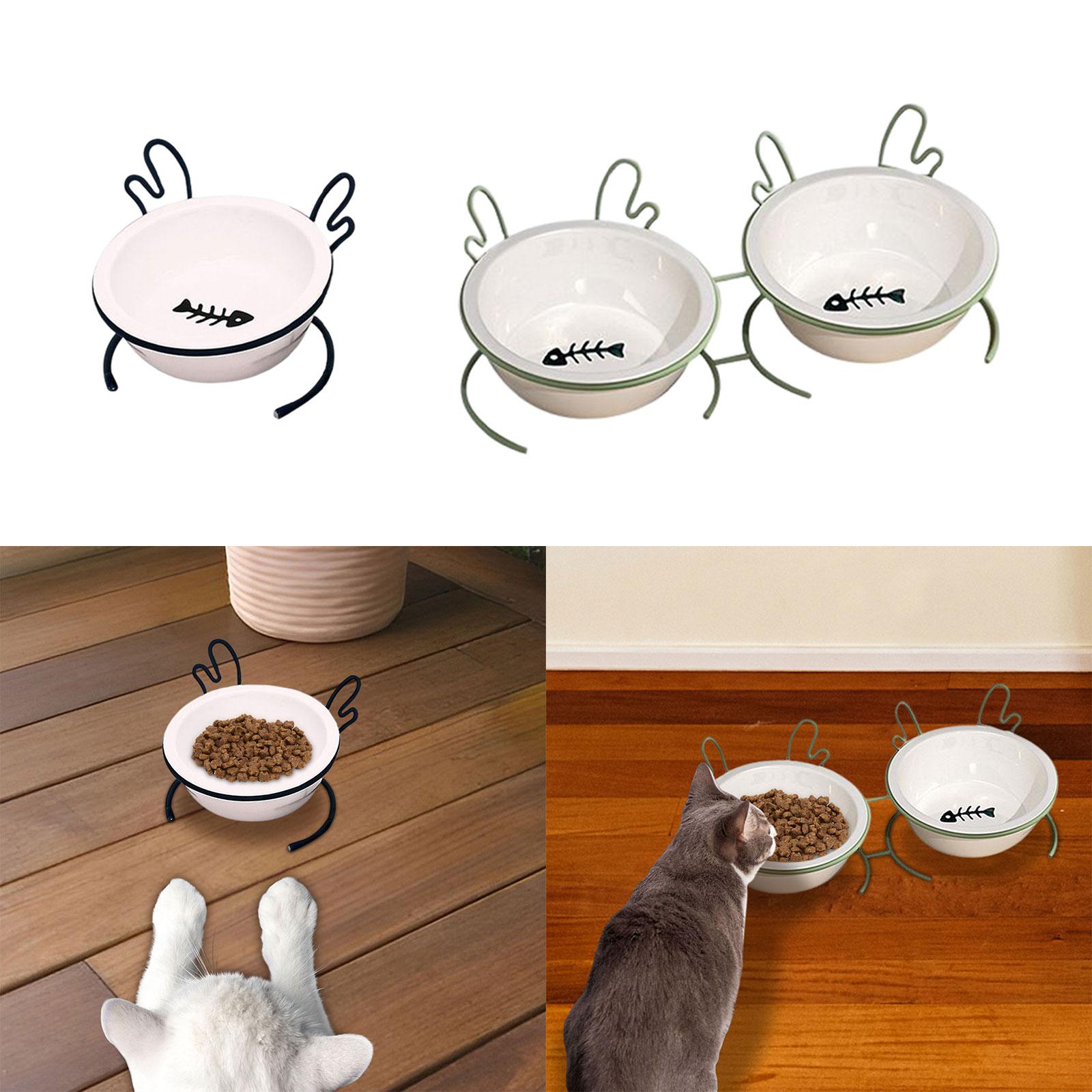 Yükseltilmiş Kedi Mama Kabı, E - Elevated Ceramic Cat Bowls Tilted Food incelemesi ve fiyatı