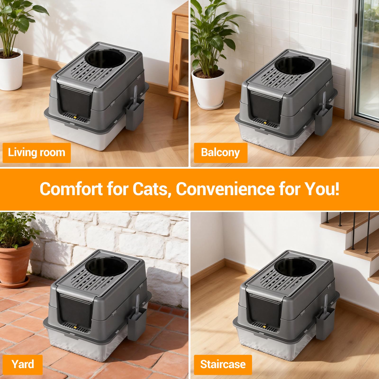 Yüksek Kenarlı Paslanmaz Çelik - Self Cleaning Cat Litter Box Automatic incelemesi ve fiyatı