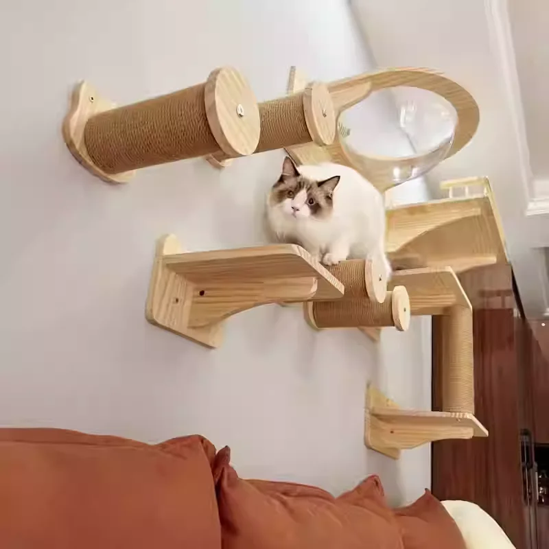 Duvara Monte Edilebilen Ahşap  - Cat Wall Climbing Shelves Hammock Wooden incelemesi ve fiyatı