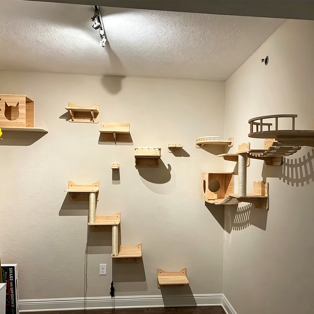 Duvara Monte Edilebilen Ahşap  - Cat Wall Climbing Shelves Hammock Wooden incelemesi ve fiyatı