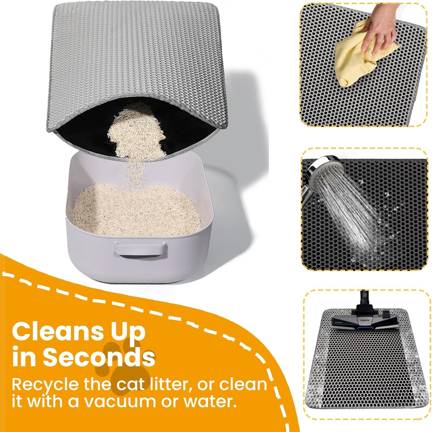 Pet kedi kumu matı su geçirmez - Cat Litter Mat Double Layer Waterproof incelemesi ve fiyatı