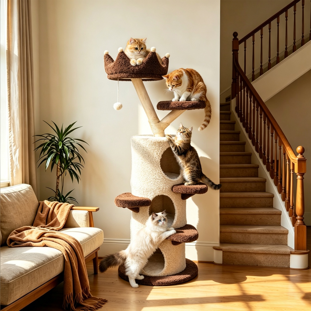 Bingopaw Çok Katlı Kedi Tırmal - Cat Scratching Post Sisal Tree Tower incelemesi ve fiyatı