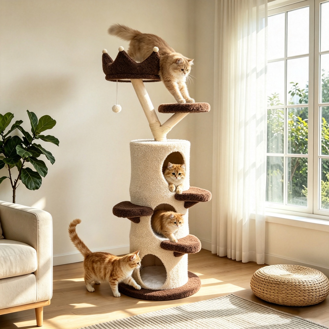 Bingopaw Çok Katlı Kedi Tırmal - Cat Scratching Post Sisal Tree Tower incelemesi ve fiyatı