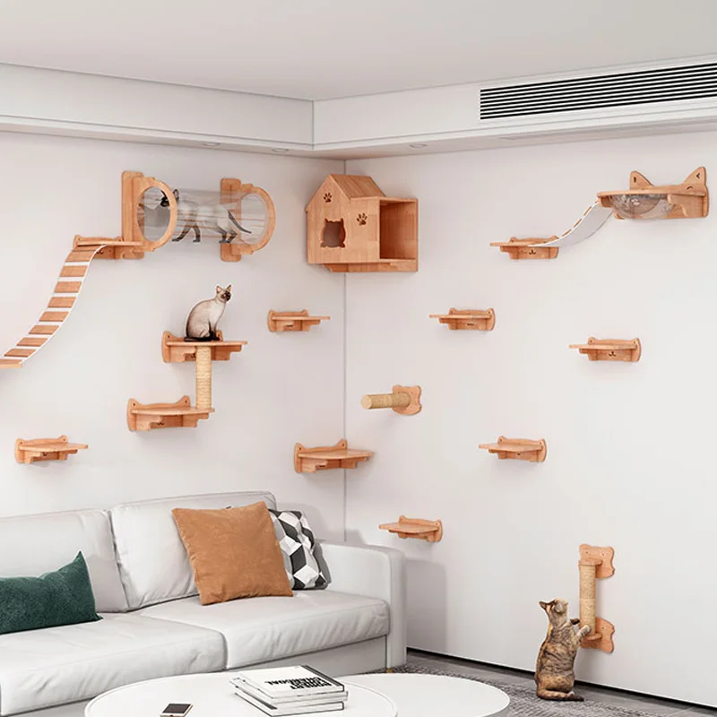 Duvara Monte Kedi Hamak Yatağı - Cat Wall Climbing Shelves Hammock Wooden incelemesi ve fiyatı