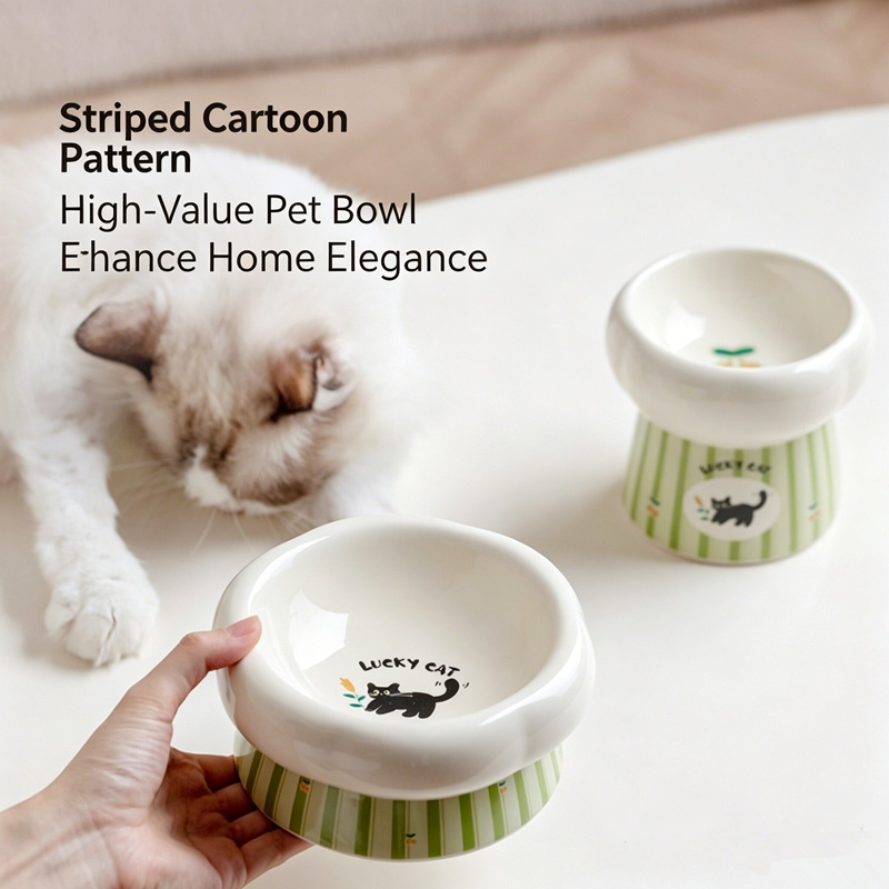Yüksek Seramik Köpek Mama Kabı - Elevated Ceramic Cat Bowls Tilted Food incelemesi ve fiyatı
