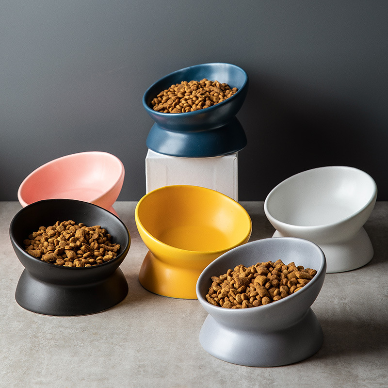Yükseltilmiş Kedi Mamalıkları  - Elevated Ceramic Cat Bowls Tilted Food incelemesi ve fiyatı