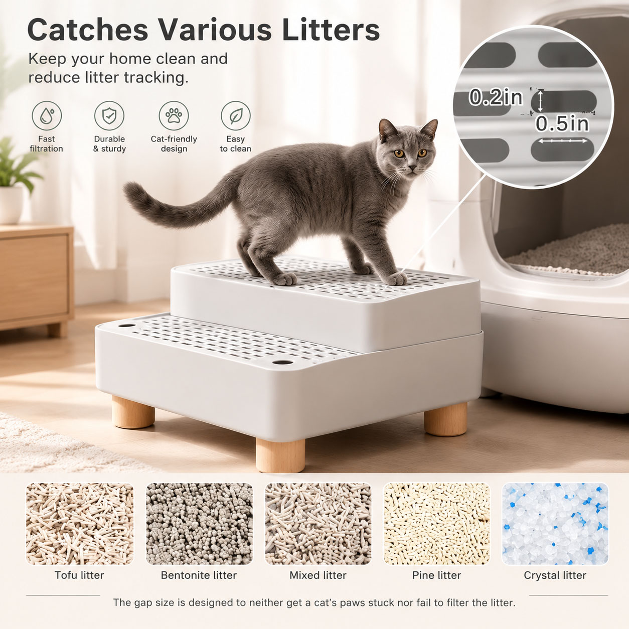 Çift Katlı, Kaymaz Tabanlı, Ot - Cat Litter Mat Double Layer Waterproof incelemesi ve fiyatı