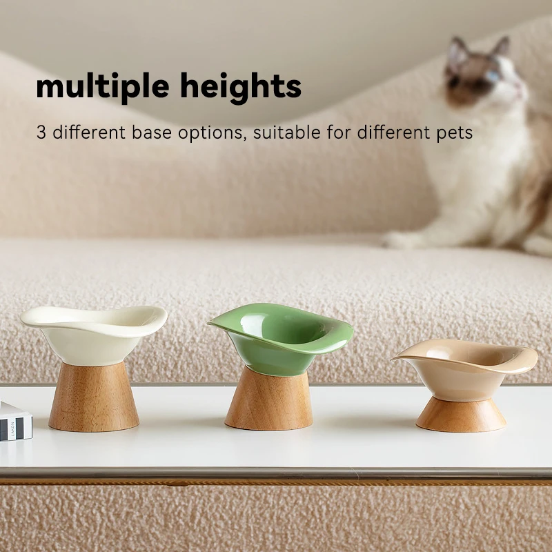 Yükseltilmiş, Eğik Tasarımlı M - Elevated Ceramic Cat Bowls Tilted Food incelemesi ve fiyatı