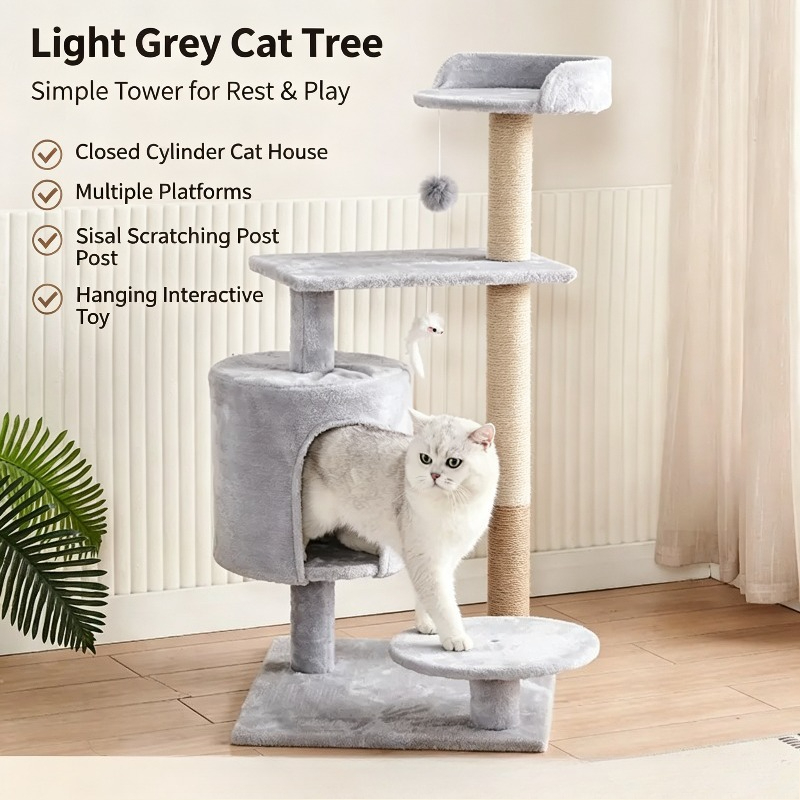 Büyük Kedi Ağacı Kulesi Entegr - Cat Scratching Post Sisal Tree Tower incelemesi ve fiyatı
