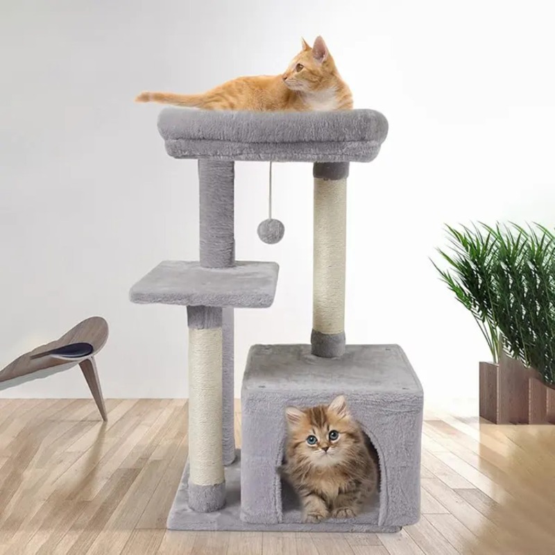 Büyük Kedi Ağacı Kulesi Entegr - Cat Scratching Post Sisal Tree Tower incelemesi ve fiyatı