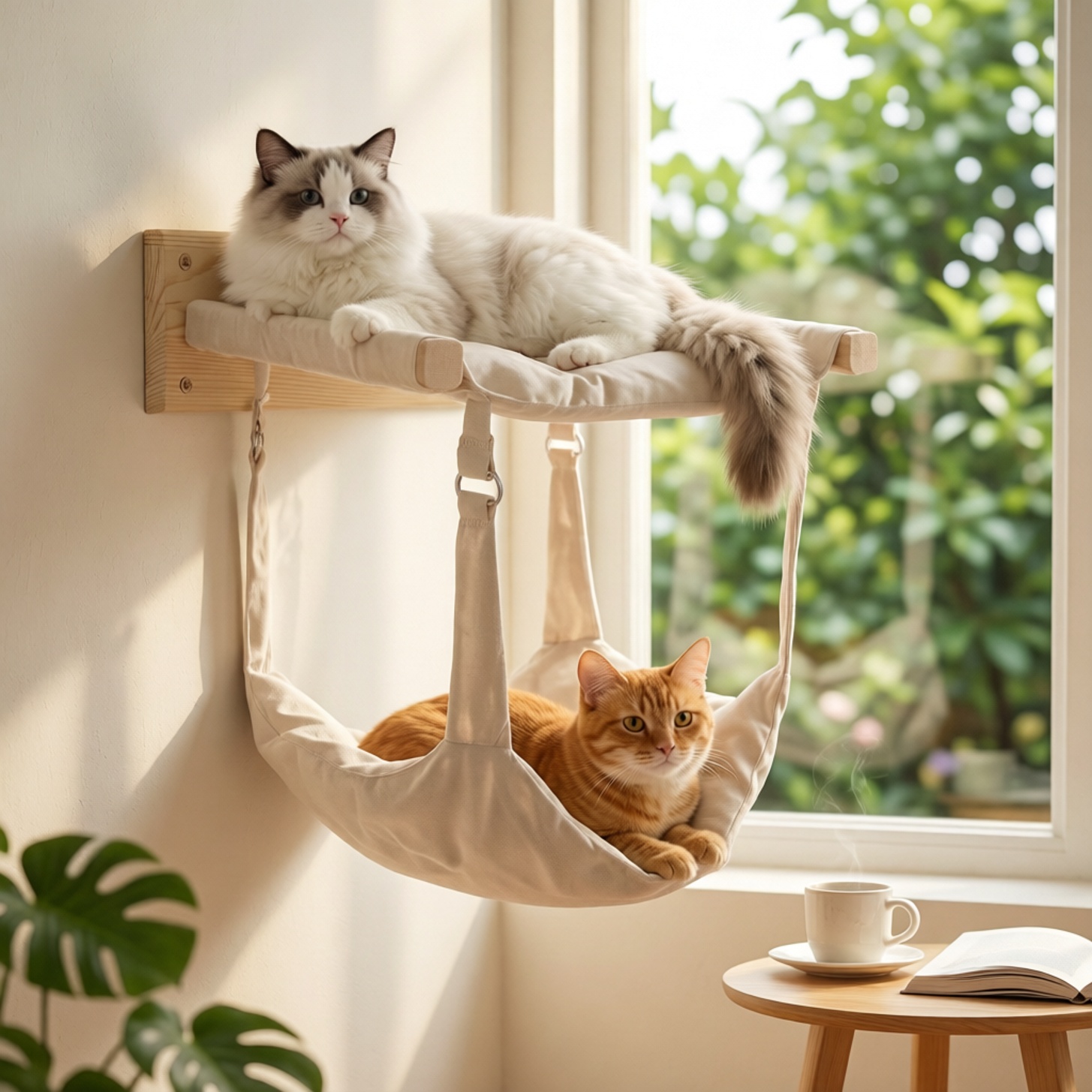 Duvara Monte Edilebilen Kedi T - Cat Wall Climbing Shelves Hammock Wooden incelemesi ve fiyatı